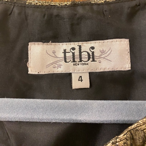 Tibi Metallic Leopard Shift Dress (20) - Picture 4 of 8